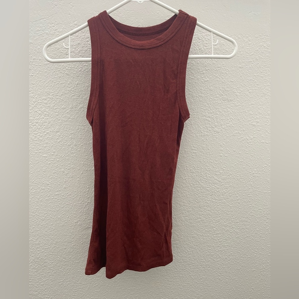 Burnt orange tank top cotton
